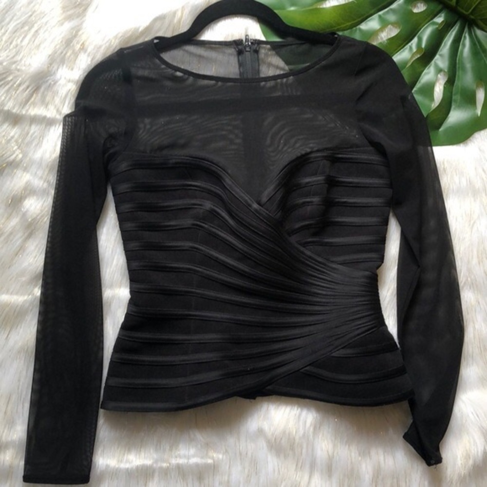 BEAUTIFUL SHIRT / TOP BLACK. WITH MESH